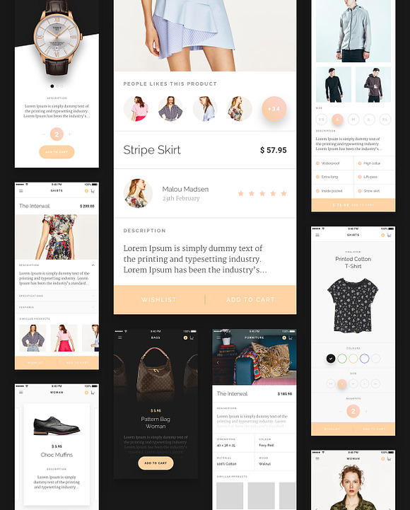 Modda - E-Commerce Mobile UI - Xd in UI Kits and Libraries - product preview 9