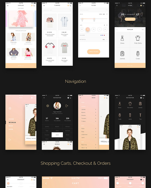 Modda - E-Commerce Mobile UI - Xd in UI Kits and Libraries - product preview 11