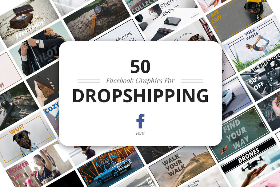 Facebook Dropshipping Graphics  in Facebook Templates - product preview 8
