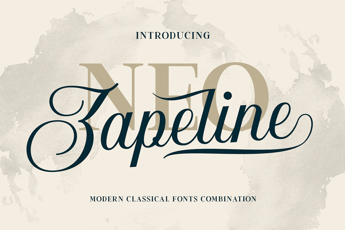 Neo Zapeline | 3 fonts Combination in Display Fonts - product preview 8