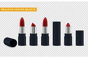 Red lipstick 3d illustration of a beautiful illustration.