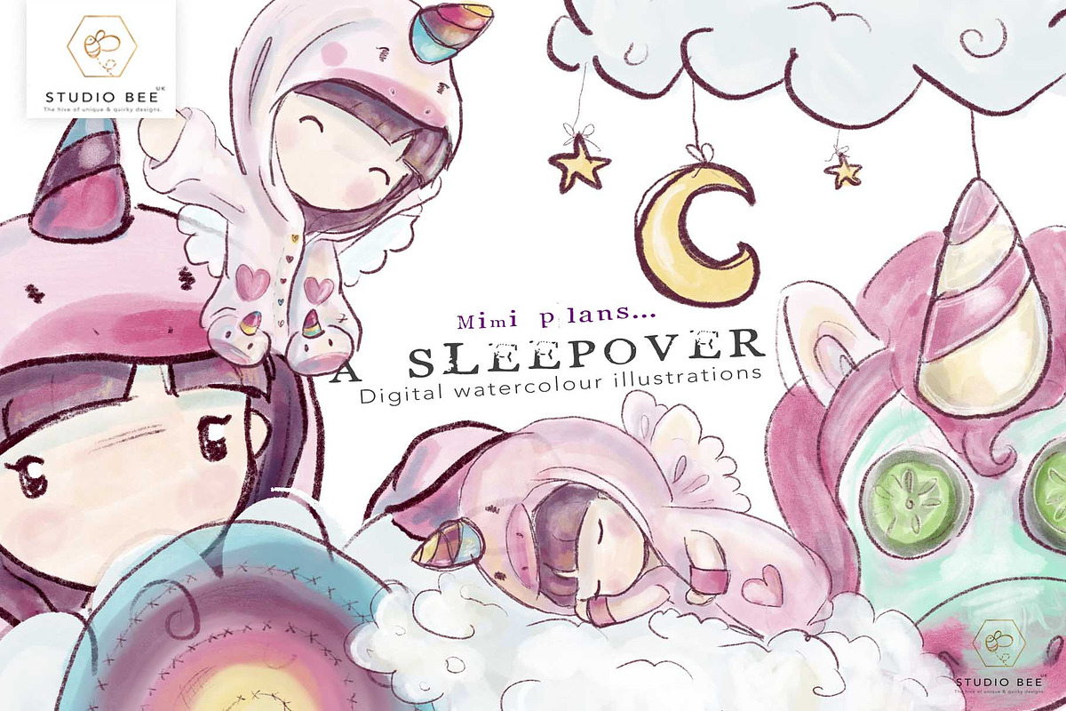 Mimi plans...a sleepover (unicorn) in Illustrations - product preview 8