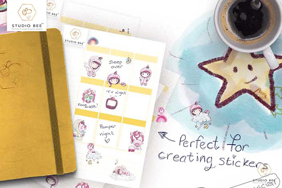 Mimi plans...a sleepover (unicorn) in Illustrations - product preview 1