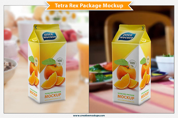 Tetra Rex Carton Package Mockup in Product Mockups - product preview 2