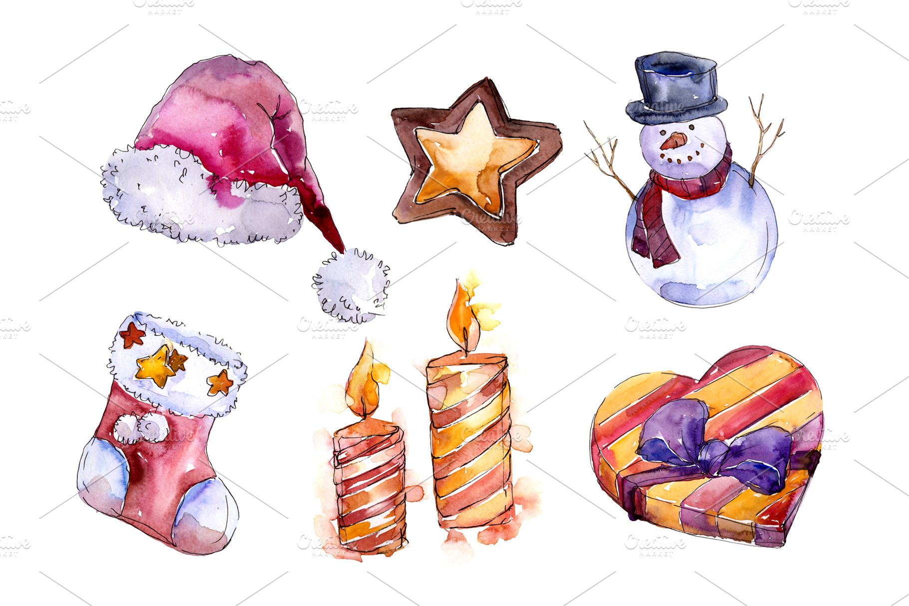 Download Christmas Winter Holiday Png Set Creative Daddy SVG Cut Files