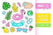 Cute Summer Stickers.