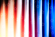Blue and red USA flag with stars background