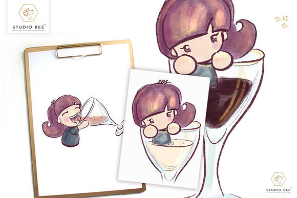 Mimi plans...Wine Club in Illustrations - product preview 1