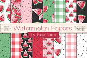 Watermelon digital paper