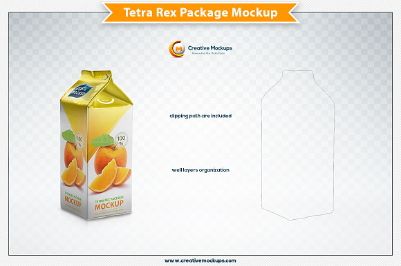 Tetra Rex Carton Package Mockup in Product Mockups - product preview 5