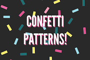 Confetti sprinkle pattern background