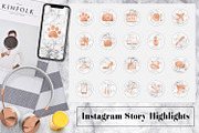 Copper & Marble Instagram Icons