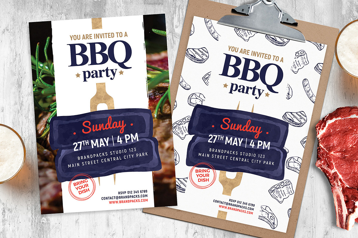 BBQ Flyer / Poster in Flyer Templates - product preview 8