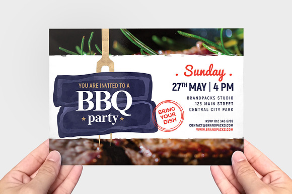 BBQ Flyer / Poster in Flyer Templates - product preview 4