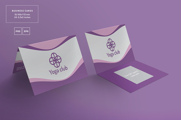 Branding Pack | Yoga Fitness Club in Branding Mockups - product preview 1