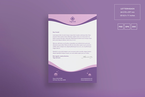 Branding Pack | Yoga Fitness Club in Branding Mockups - product preview 2
