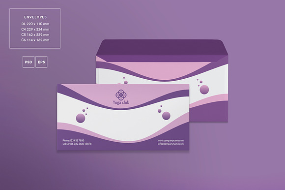 Branding Pack | Yoga Fitness Club in Branding Mockups - product preview 3