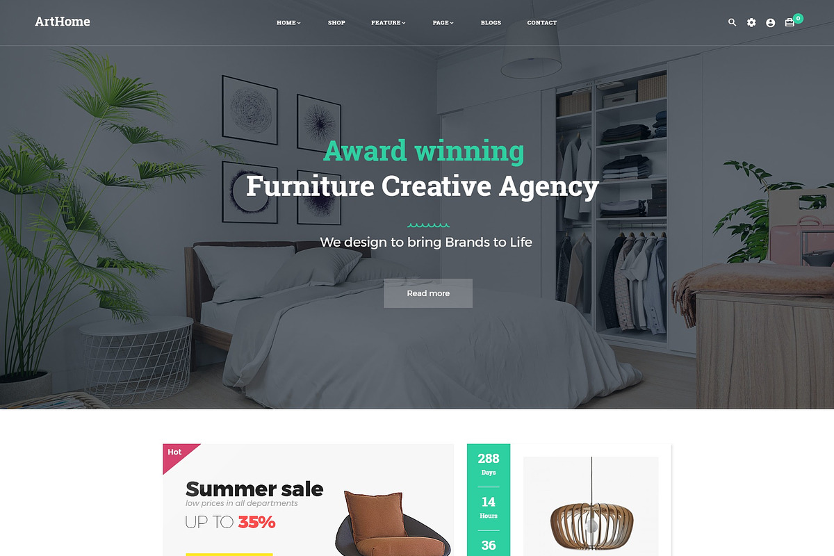 Pts Arthome – Modern Furniture  in Bootstrap Themes - product preview 8