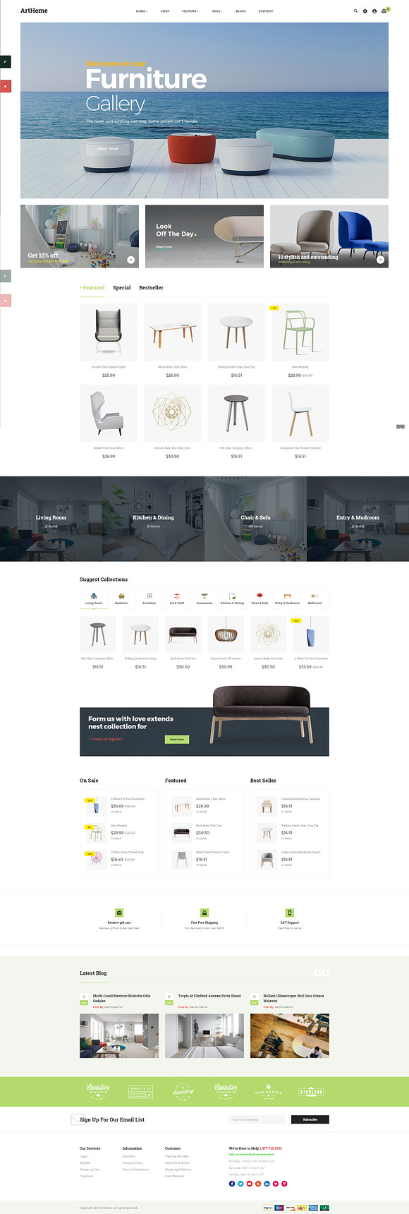 Pts Arthome – Modern Furniture  in Bootstrap Themes - product preview 2