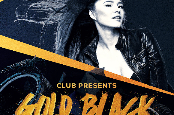 Gold Black 1 in Flyer Templates - product preview 4