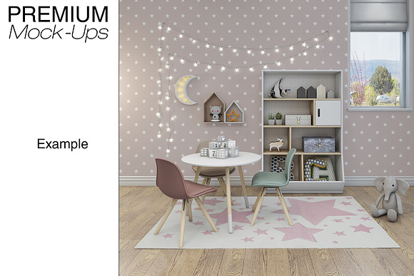 Kids Room Carpets - 4 Shapes in Product Mockups - product preview 11