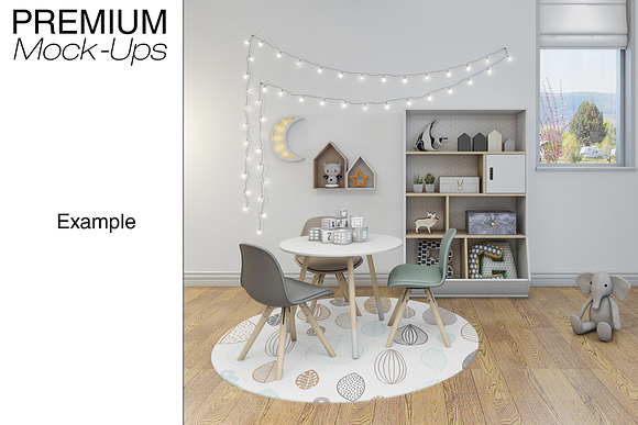 Kids Room Carpets - 4 Shapes in Product Mockups - product preview 12
