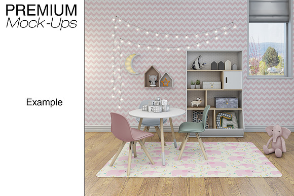 Kids Room Carpets - 4 Shapes in Product Mockups - product preview 24