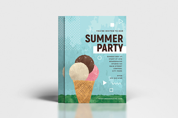 Summer Flyer Templates in Flyer Templates - product preview 6