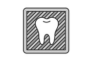 Dental X-ray color icon