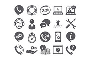 Support service icons