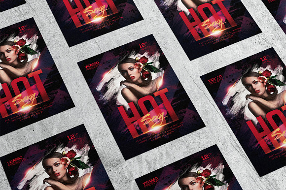 Hot Red 2 in Flyer Templates - product preview 3