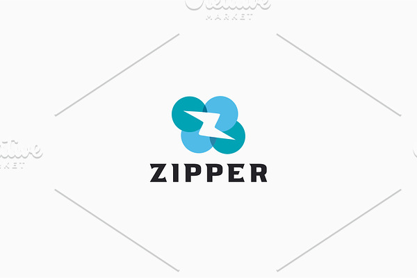 Zipper Media Logo Design 