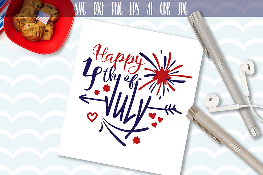 Happy 4th of July SVG in Illustrations - product preview 8