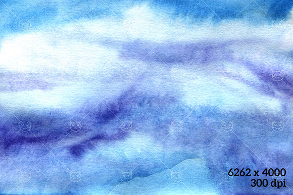 4 Watercolor Washes in Textures - product preview 4