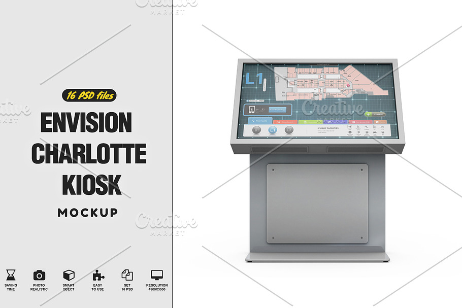 Envision Charlotte Kiosk Mockup in Product Mockups - product preview 8