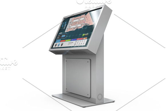 Envision Charlotte Kiosk Mockup in Product Mockups - product preview 1
