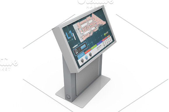 Envision Charlotte Kiosk Mockup in Product Mockups - product preview 4