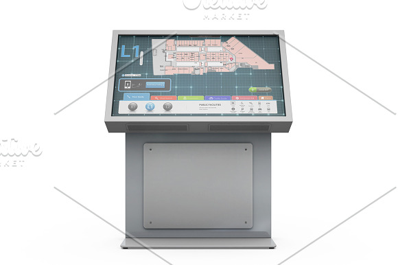 Envision Charlotte Kiosk Mockup in Product Mockups - product preview 8