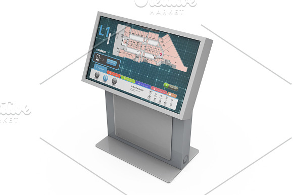 Envision Charlotte Kiosk Mockup in Product Mockups - product preview 12