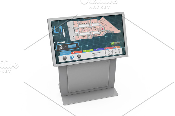 Envision Charlotte Kiosk Mockup in Product Mockups - product preview 15