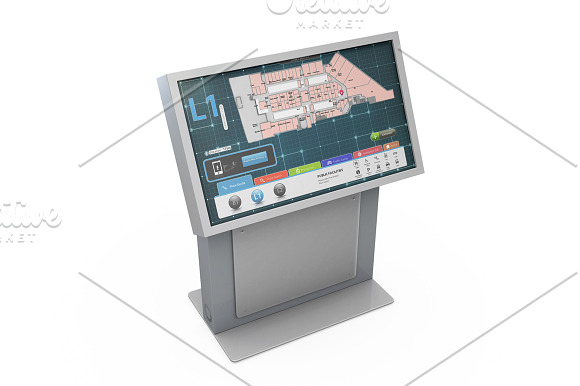 Envision Charlotte Kiosk Mockup in Product Mockups - product preview 16