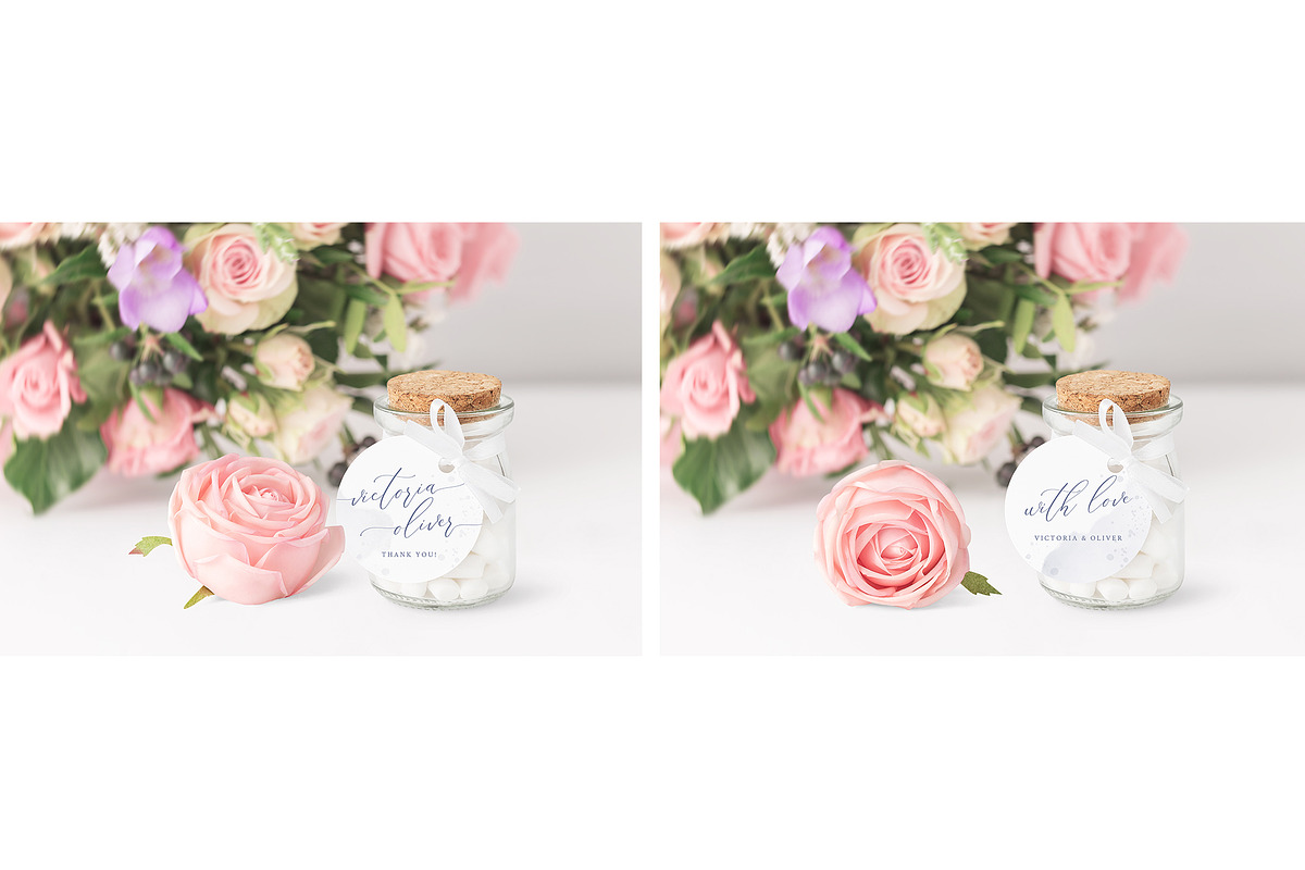 Wedding Favor & Gift Tag Mockup in Product Mockups - product preview 8