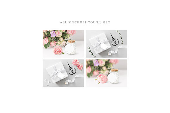 Wedding Favor & Gift Tag Mockup in Product Mockups - product preview 4