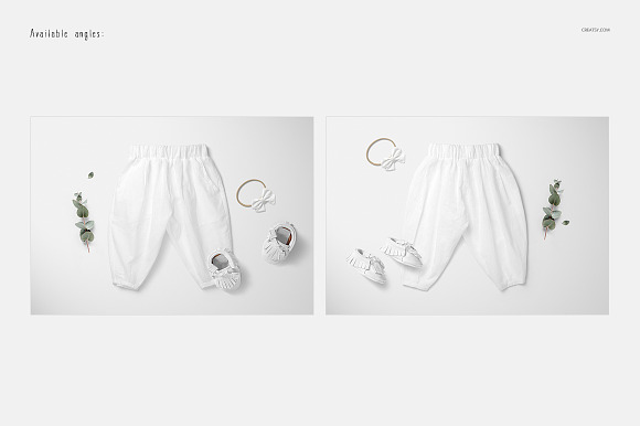 Baby Lantern Harem Pants Mockup Set in Product Mockups - product preview 2