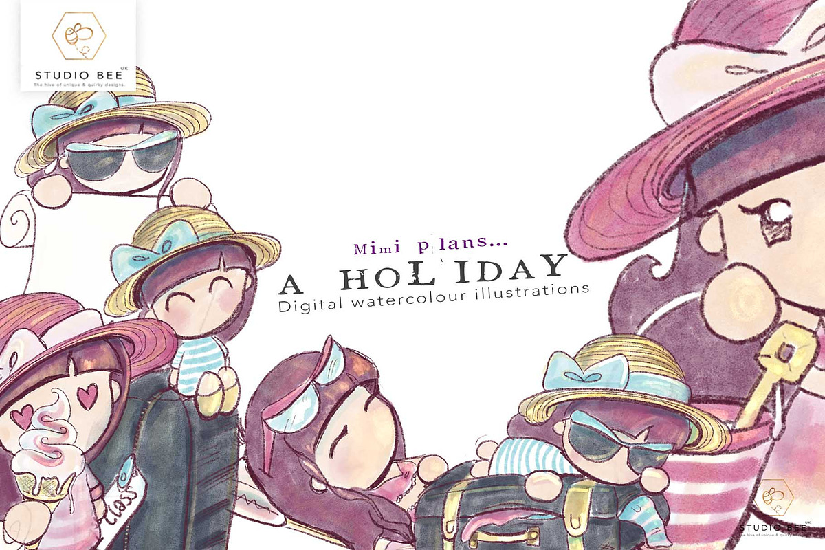 Mimi plans... a holiday in Illustrations - product preview 8