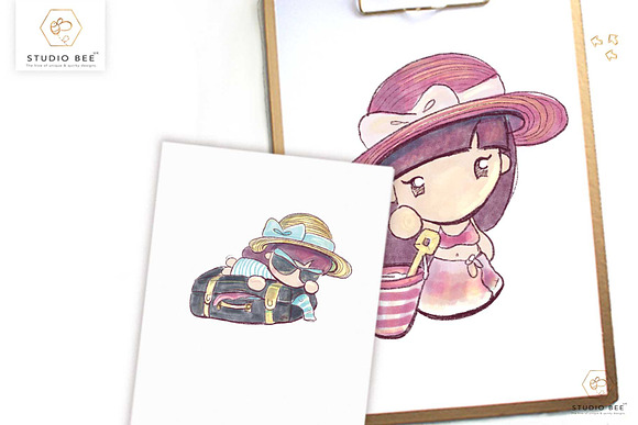 Mimi plans... a holiday in Illustrations - product preview 1