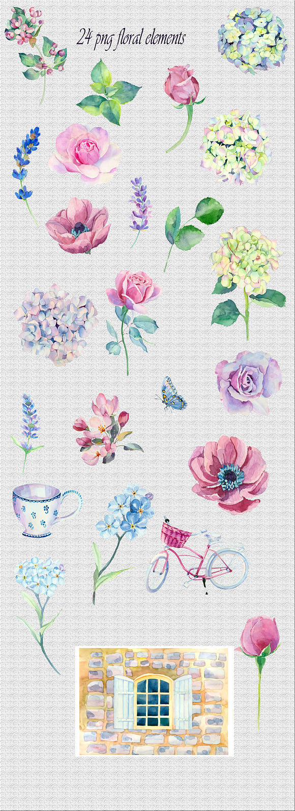 So fantastic blooming garden in Illustrations - product preview 3