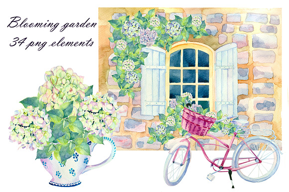 So fantastic blooming garden in Illustrations - product preview 4