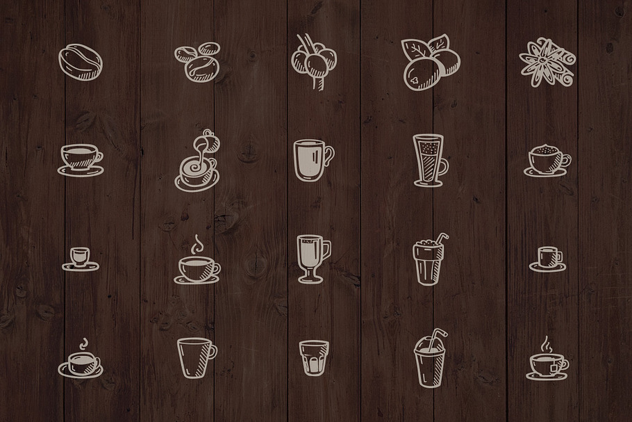Coffee House - Hand Drawn Icons