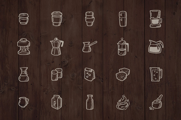 Coffee House - Hand Drawn Icons in Hand Drawn Icons - product preview 1